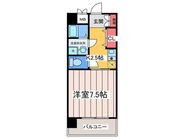 ラシ－ヌ上本町の物件間取画像